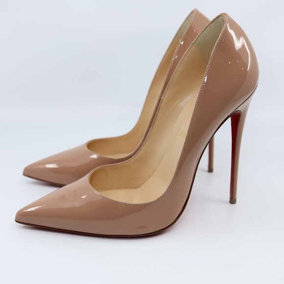 Flawless with Box, Dust bag Christian Louboutin So Kate 120mm Nude Size 41 - Picture 2 of 7